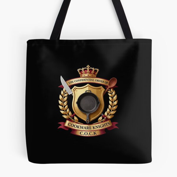 Item preview, Emblem The Confidential Order of Cookware Knights, or COCK, Steeles pots and pans, Belinda Blinked  designed and sold by SelfrontStudios.