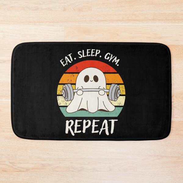 Item preview, Eat. Sleep. Gym. Repeat Ghost Design designed and sold by OldSkullDesigns.
