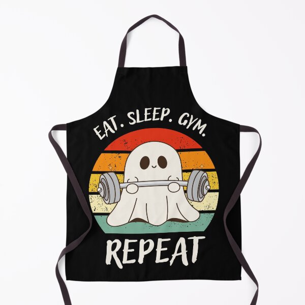 Item preview, Eat. Sleep. Gym. Repeat Ghost Design designed and sold by OldSkullDesigns.