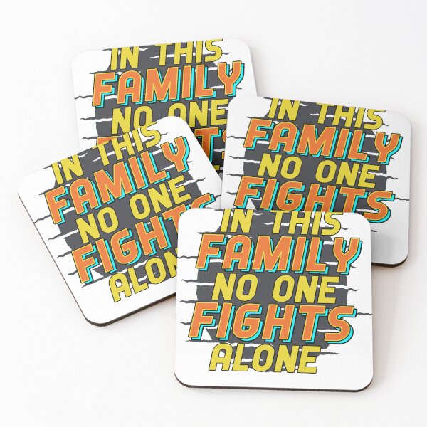 Item preview, In This Family No One Fights Alone designed and sold by EichStore.