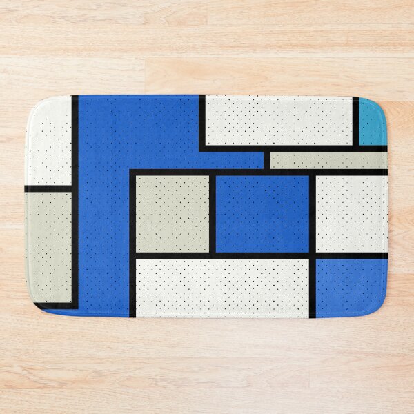Item preview, Retro Bauhaus Blue, Aqua, And White Abstract Designs designed and sold by DEC02.