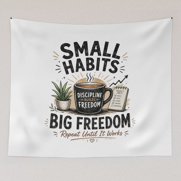 Item preview, Small Habits Big Freedom designed and sold by Astra-Parallax.