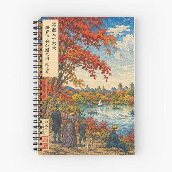 Item preview, Autumn Reflections in Central Park designed and sold by UkiyoCities.