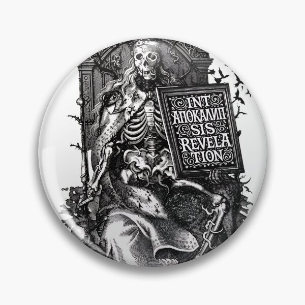Item preview, Dark Skeleton Occult Engraving Metal Band  designed and sold by msolgray.