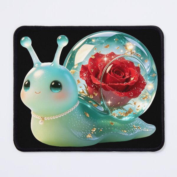Item preview, Emerald Snail - Enchanted Eternal Rose Crystal Dome designed and sold by ABYSSLAB.