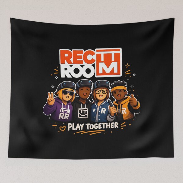 Item preview, rec room character Room Cartoon Gaming Room Illustration designed and sold by Teansnack.