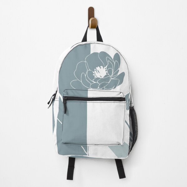 Item preview, Minimalist Sage Blue Geometric Floral Illustration designed and sold by Taha collection.