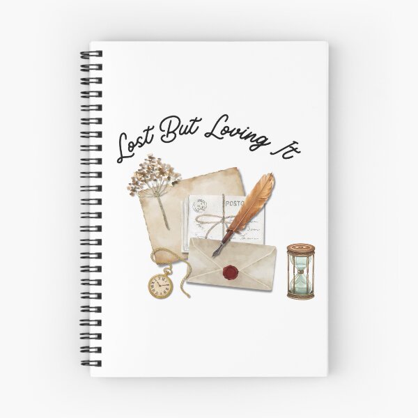 Item preview, Lost but loving it Cottagecore Sticker - Old Letter Pocket Watch Hourglass Aesthetic Sticker designed and sold by Blush Drop.
