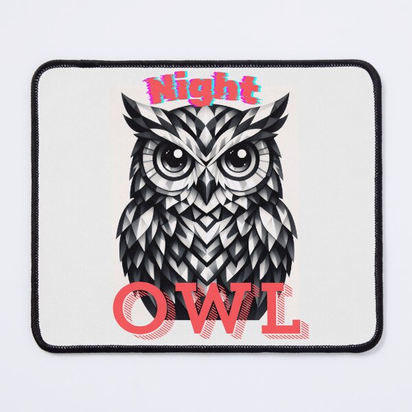 Item preview, Geometric Night Owl Retro Streetwear Typography designed and sold by Soluna Studio.
