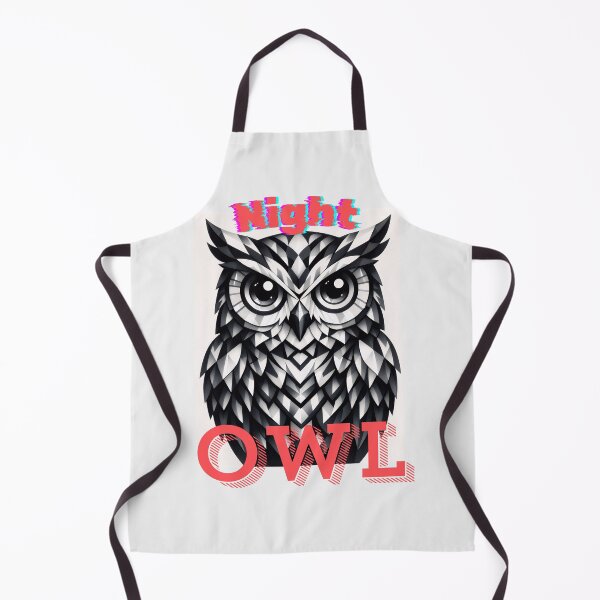 Item preview, Geometric Night Owl Retro Streetwear Typography designed and sold by Soluna Studio.