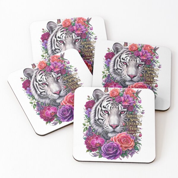 Item preview, White Tiger Sovereign Spirit Flora designed and sold by Sovereign Supply Co..