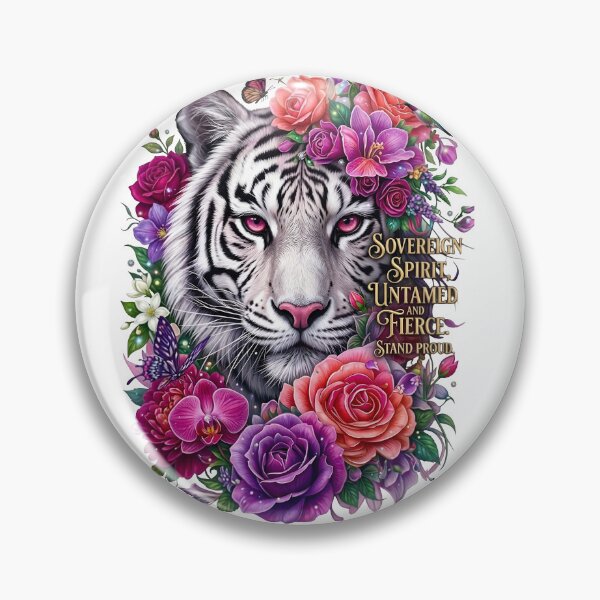 Item preview, White Tiger Sovereign Spirit Flora designed and sold by Sovereign Supply Co..