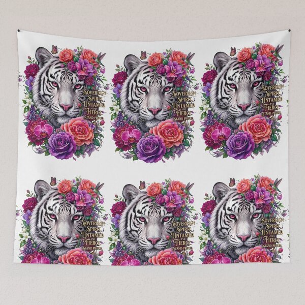 Item preview, White Tiger Sovereign Spirit Flora designed and sold by Sovereign Supply Co..