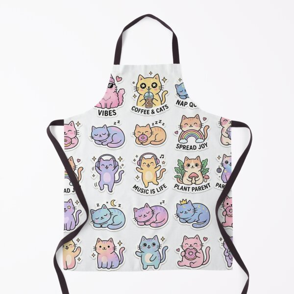 Item preview, Cute Pastel Kawaii Cat Sticker Collection designed and sold by MochiMeteor.