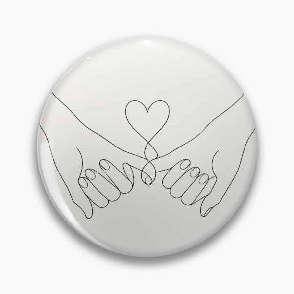 Item preview, Pinky Promise Line Art | Minimalist Love & Friendship Illustration designed and sold by astersgraphics.