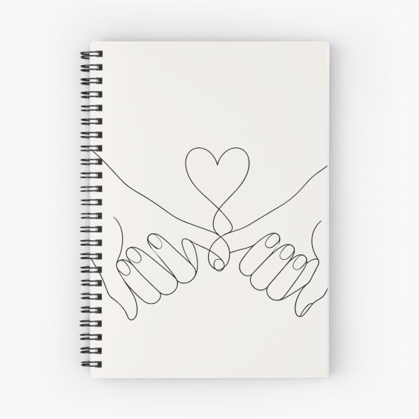 Item preview, Pinky Promise Line Art | Minimalist Love & Friendship Illustration designed and sold by astersgraphics.