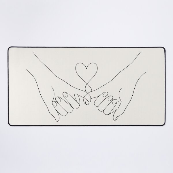 Item preview, Pinky Promise Line Art | Minimalist Love & Friendship Illustration designed and sold by astersgraphics.