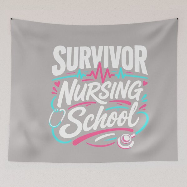 Item preview, Senior Graduation Nursing School Survivor RN ICU NICU Funny designed and sold by GreggRoss.