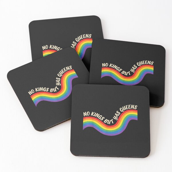 Item preview, No Kings But Yas Queens Retro Rainbow LGBTQ Pride Ally Pride designed and sold by FrankIsabel.