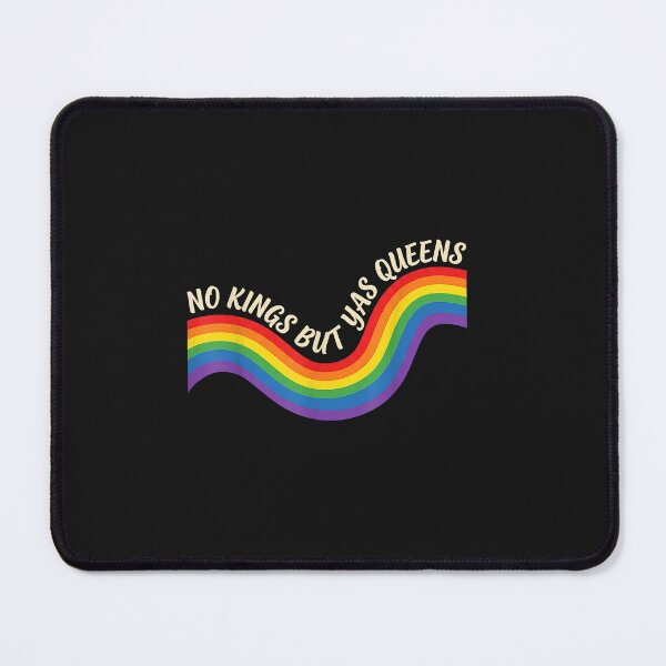 Item preview, No Kings But Yas Queens Retro Rainbow LGBTQ Pride Ally Pride designed and sold by FrankIsabel.
