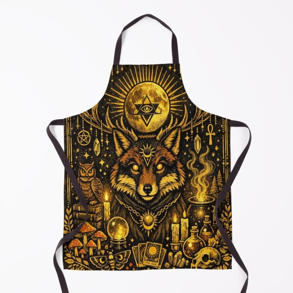 Item preview, Mystic Occult Fox Tarot Card Art - Celestial Witchy Pagan Design designed and sold by myforestfog.