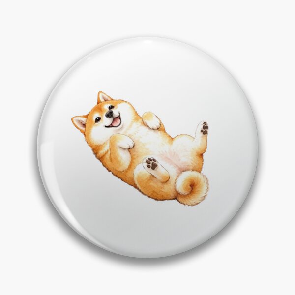 Item preview, Happy Shiba Belly Rub Time designed and sold by MattariShibaInu.
