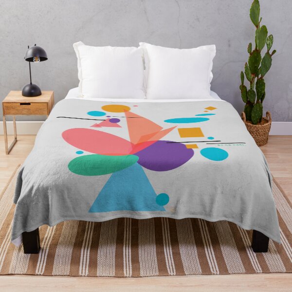 Item preview, Blooming colorful shapes red designed and sold by DalPrint.