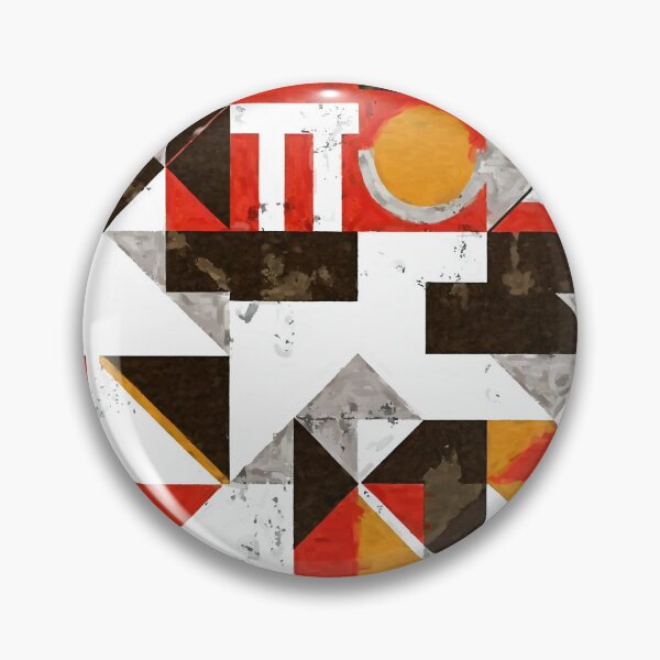 Item preview, Grunge Bauhaus Modernism Geometric Red, White, Black Abstract  designed and sold by DEC02.