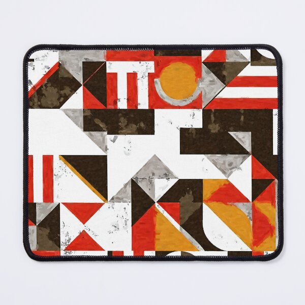 Item preview, Grunge Bauhaus Modernism Geometric Red, White, Black Abstract  designed and sold by DEC02.