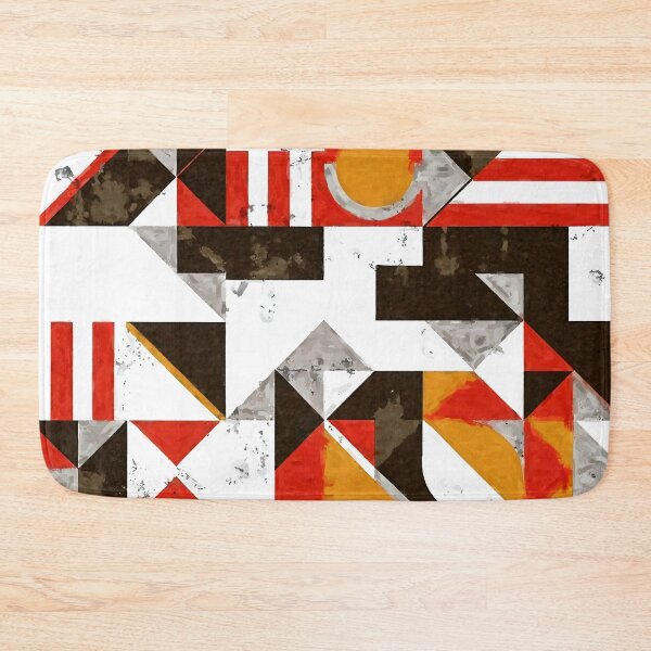 Item preview, Grunge Bauhaus Modernism Geometric Red, White, Black Abstract  designed and sold by DEC02.