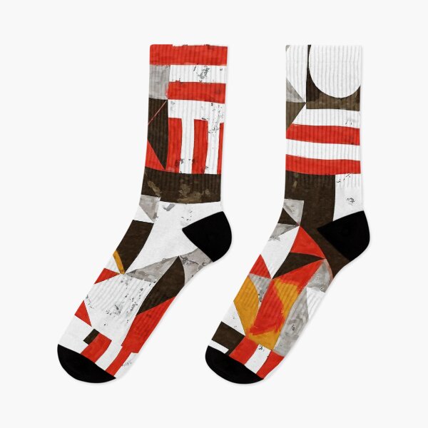 Item preview, Grunge Bauhaus Modernism Geometric Red, White, Black Abstract  designed and sold by DEC02.