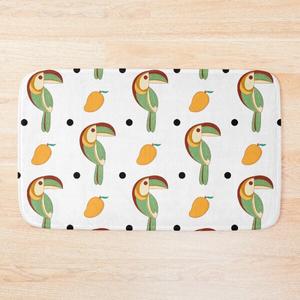 Item preview, Cute Toucan Mango Tropical Seamless Pattern Design designed and sold by NadDot.