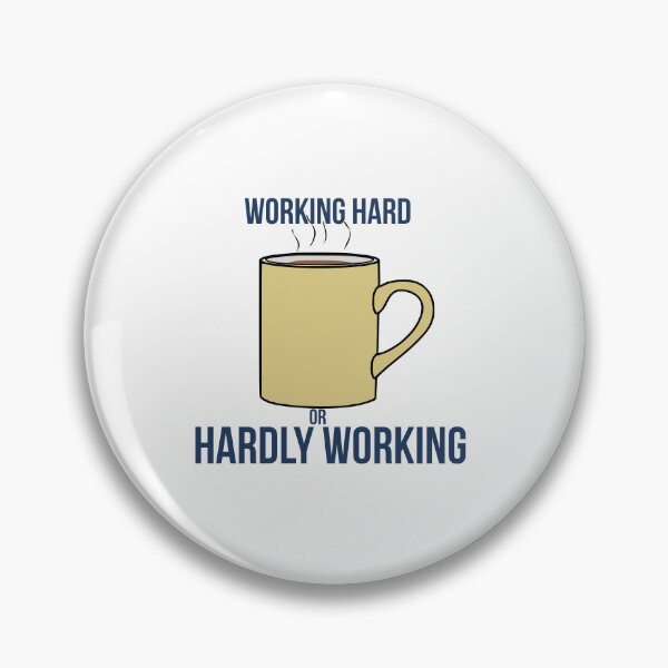 Item preview, Working Hard or Hardly Working? | Funny Coffee & Office Humor T-Shirt designed and sold by ConsolAssoc Creative Studio.