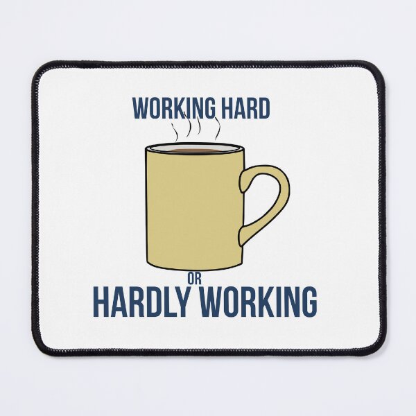 Item preview, Working Hard or Hardly Working? | Funny Coffee & Office Humor T-Shirt designed and sold by ConsolAssoc Creative Studio.
