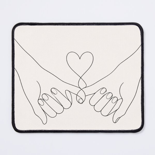 Item preview, Pinky Promise Line Art | Minimalist Love & Friendship Illustration designed and sold by astersgraphics.