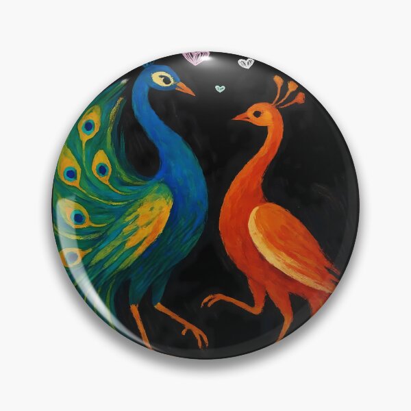 Item preview, Peacock and peahen artwork designed and sold by REDCLASH2002.