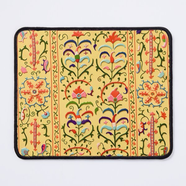 Item preview, Lakai Nim Suzani Uzbekistan Embroidery Pattern designed and sold by Vicky Brago-Mitchell®.