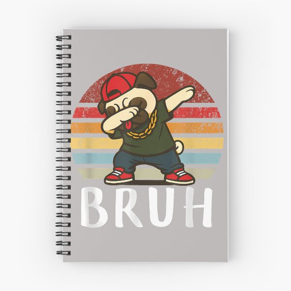 Item preview, Funny Pug Dog Dabbing Hip Hop Retro Vintage Meme Bruh Youth designed and sold by ArleneRowe.