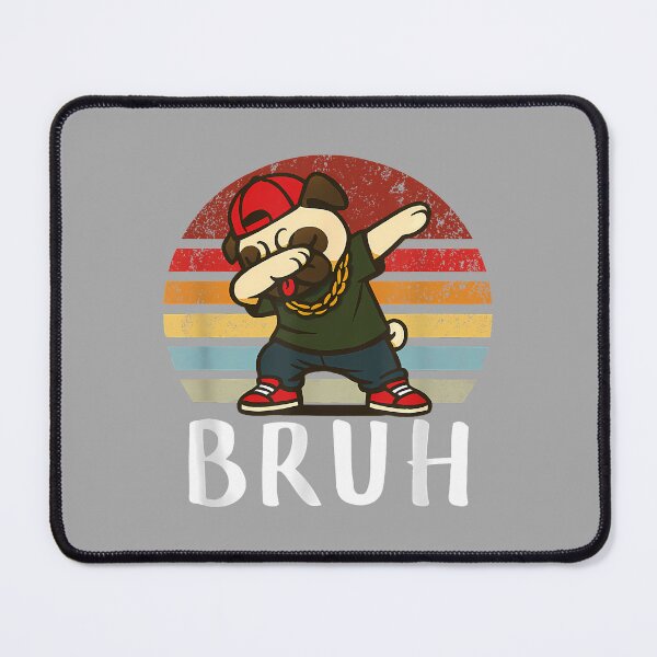 Item preview, Funny Pug Dog Dabbing Hip Hop Retro Vintage Meme Bruh Youth designed and sold by ArleneRowe.