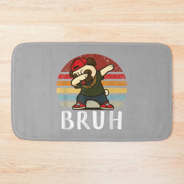 Item preview, Funny Pug Dog Dabbing Hip Hop Retro Vintage Meme Bruh Youth designed and sold by ArleneRowe.