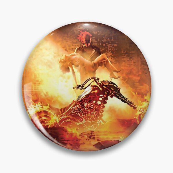 Item preview, Ghost Rider Fiery Movie Poster designed and sold by Vicky021.