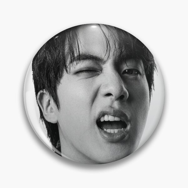 Item preview, Jin Winking Portrait | Aesthetic Halftone Heart Design designed and sold by Mooncreates7.
