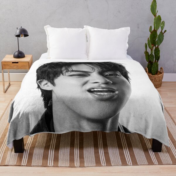 Item preview, Jin Winking Portrait | Aesthetic Halftone Heart Design designed and sold by Mooncreates7.