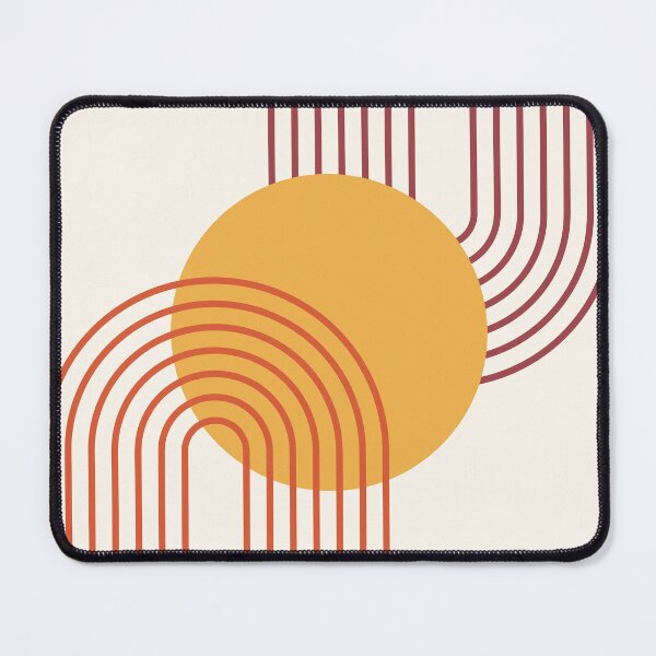 Item preview, Mid Century Modern Geometric Rainbow Arches Retro Sunset 70s Nostalgia designed and sold by nineFlorals.
