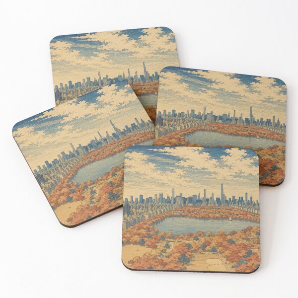Item preview, Autumn Over Central Park designed and sold by UkiyoCities.