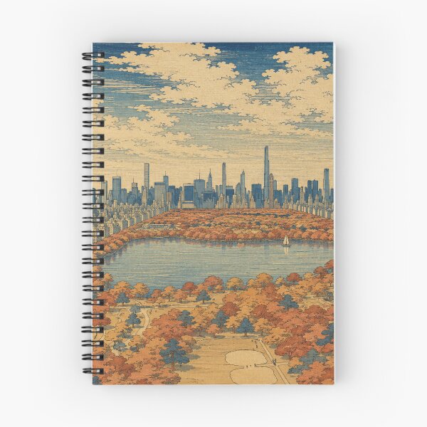 Item preview, Autumn Over Central Park designed and sold by UkiyoCities.