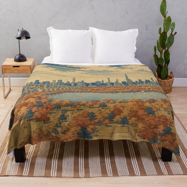 Item preview, Autumn Over Central Park designed and sold by UkiyoCities.