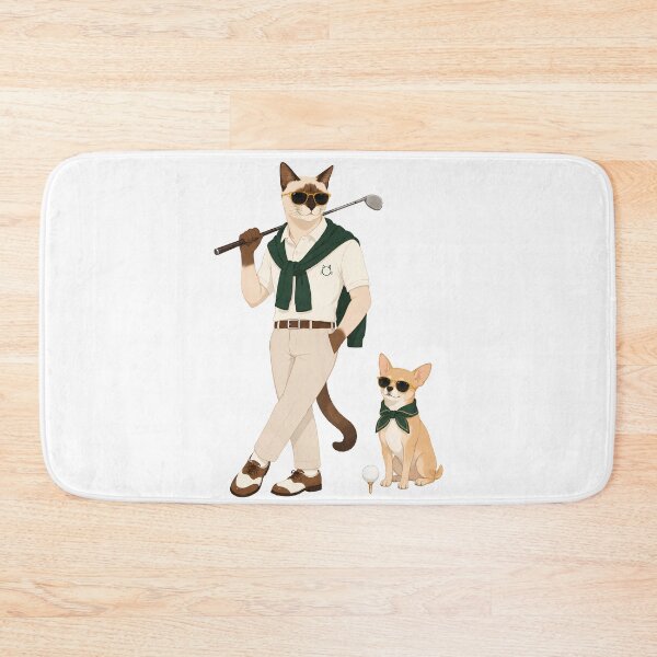 Item preview, Cool Cat Golfer & Stylish Chihuahua – Luxury Golf Club Vibes designed and sold by filou designs.