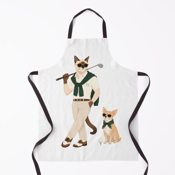 Item preview, Cool Cat Golfer & Stylish Chihuahua – Luxury Golf Club Vibes designed and sold by filou designs.