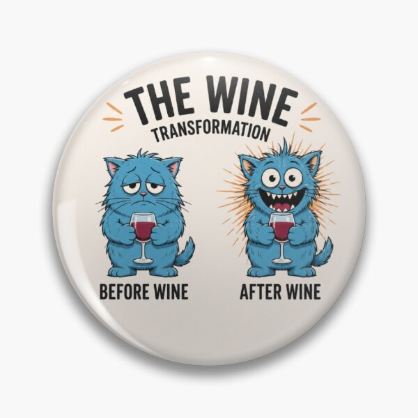 Item preview, Funny Wine Cat Transformation T-Shirt | Before Wine After Wine Cartoon Cat Graphic designed and sold by ArtoryNest.